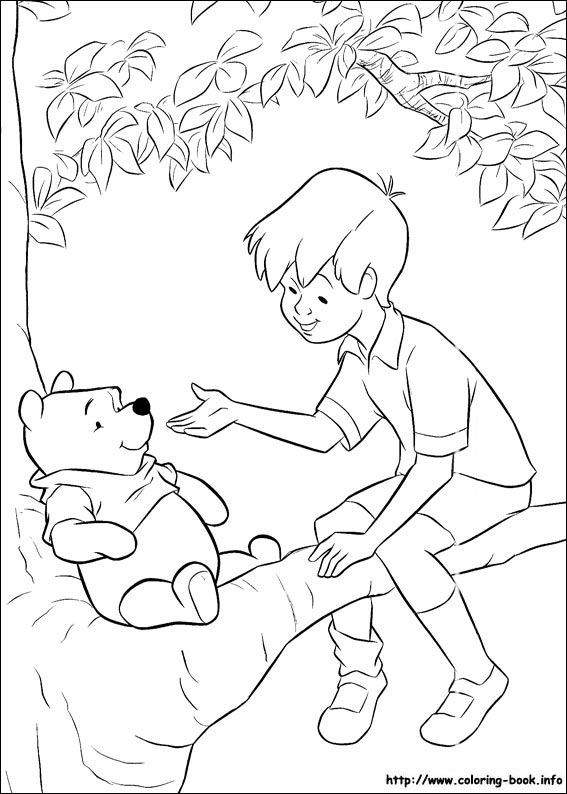 Winnie the Pooh coloring picture